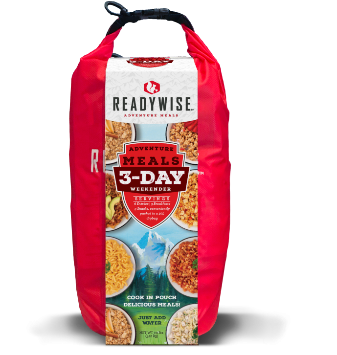 Readywise 3 Day Adventure Kit with Dry Bag (2,000+ Calories)